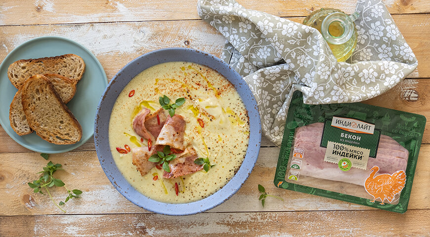 Крем-суп с кабачками и индейкой: идеальное сочетание вкусов