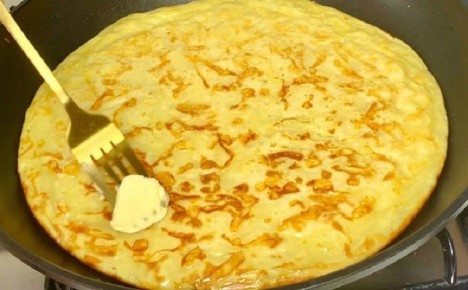 Уютный зимний завтрак: лепёшка на кефире с сыром