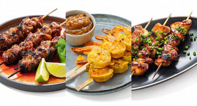 Азиатские шашлычки: изысканные закуски на шпажках