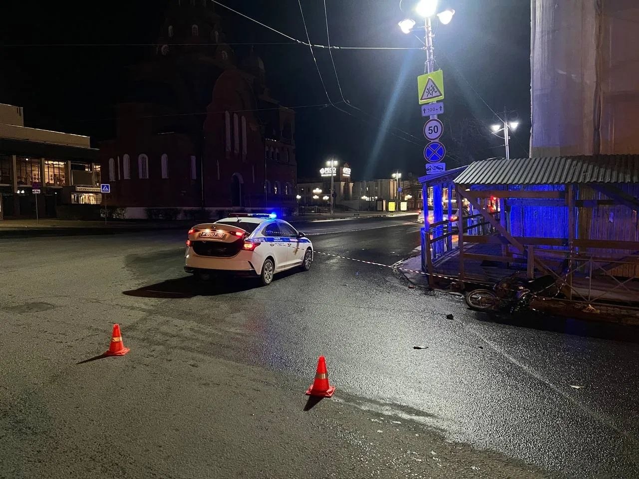 ГАИ разыскивает водителя мопеда, устроившего ДТП в центре Владимира