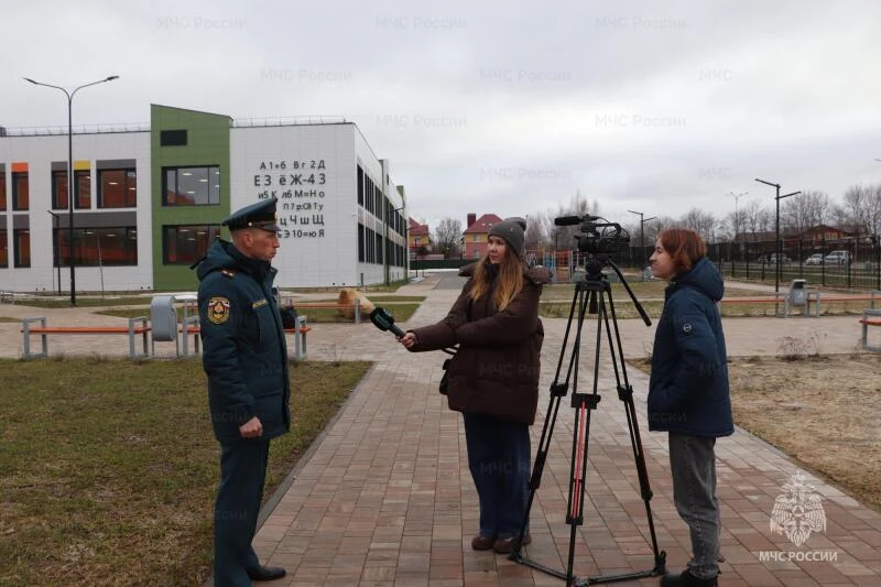 Журналистам показали как проходят испытания противопожарных систем