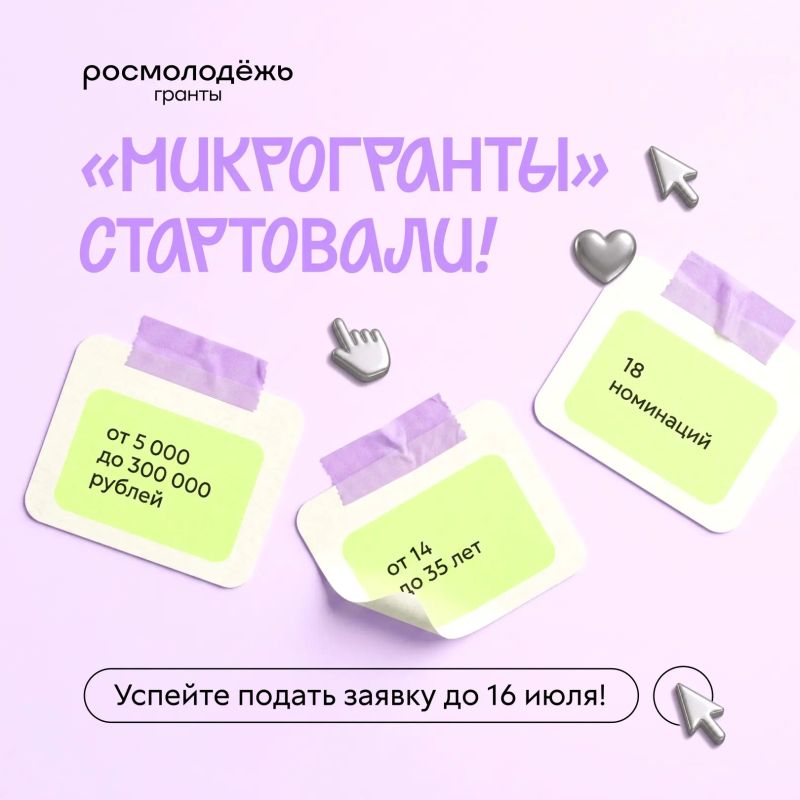 Это ваше время!. Только начинаете свой путь в социальном проектировании? Или ищете поддержку для уже готовой инициативы? Специально для вас мы запустили конкурс Росмолодёжь.Гранты: «Микрогранты»