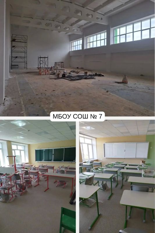 В школах Александровского муниципального округа продолжается капитальный ремонт В школах Александровского муниципального округа продолжается капитальный ремонт