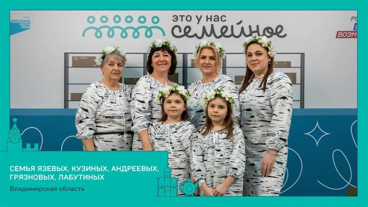 Три семьи из Владимирской области вышли в финал конкурса «Это у нас семейное» Три семьи из Владимирской области вышли в финал конкурса «Это у нас семейное»