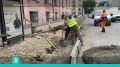 Центр управления городскими дорогами ведет ремонтные работы на улице Дзержинского во Владимире
