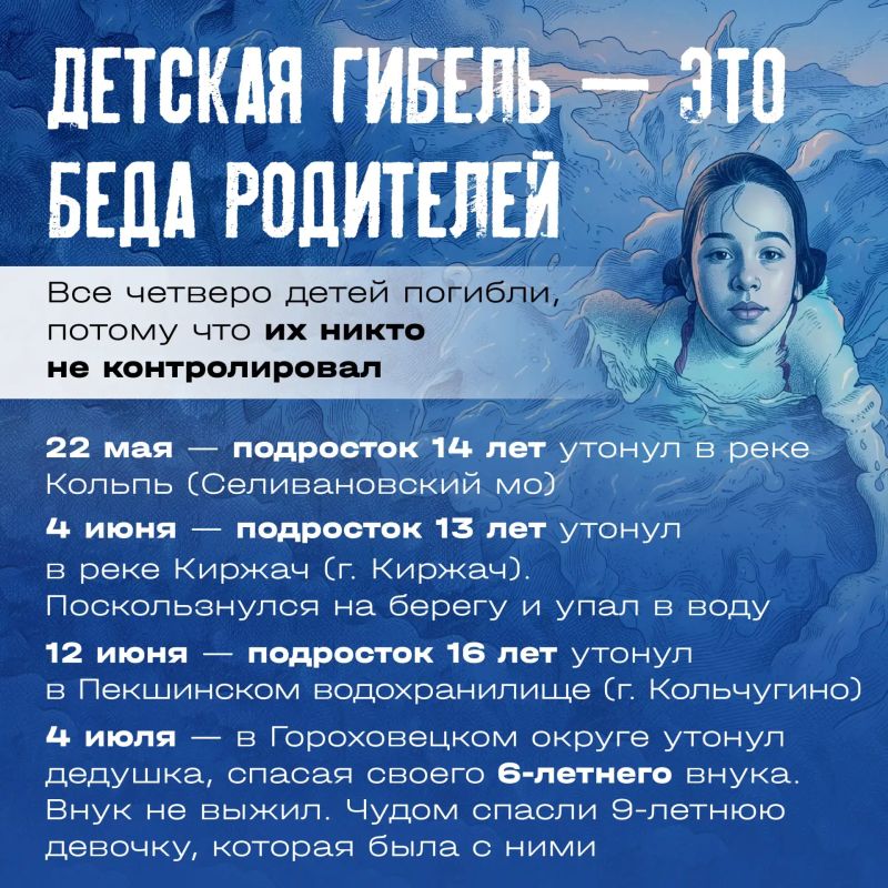 МЧС России напоминает: ЗАПРЕЩАЕТСЯ нахождение несовершеннолетних детей без присмотра у воды! МЧС России напоминает: ЗАПРЕЩАЕТСЯ нахождение несовершеннолетних детей без присмотра у воды!