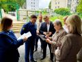 Ход работ капитального ремонта школы № 9. Глава города Сергей Сидорин и городской прокурор Максим Лёвин потребовали от подрядчика устранить нарушения