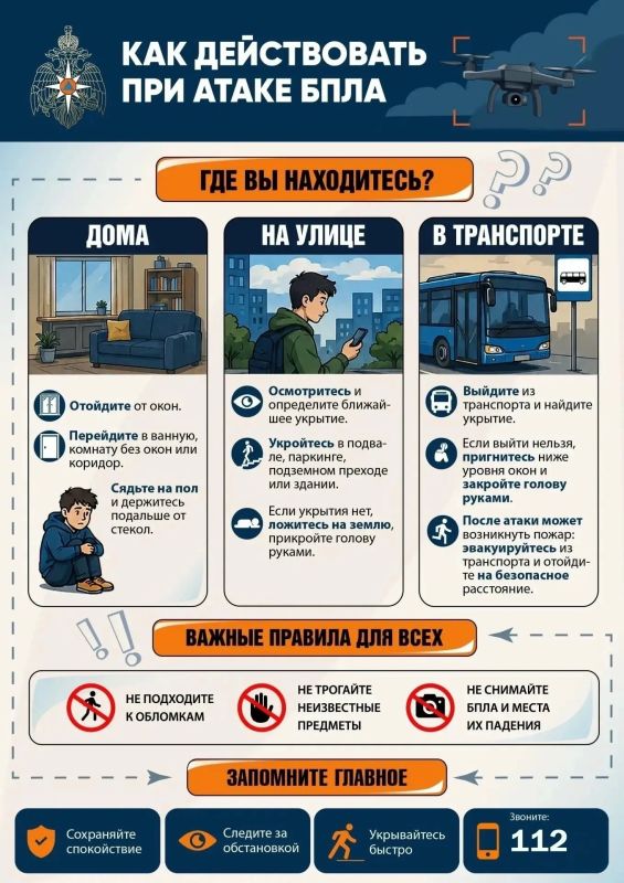 В настоящее время на территории субъектов Российской Федерации исходя из различных рисков до населения могут доводиться сигналы оповещения "Беспилотная опасность" или "Ракетная опасность"