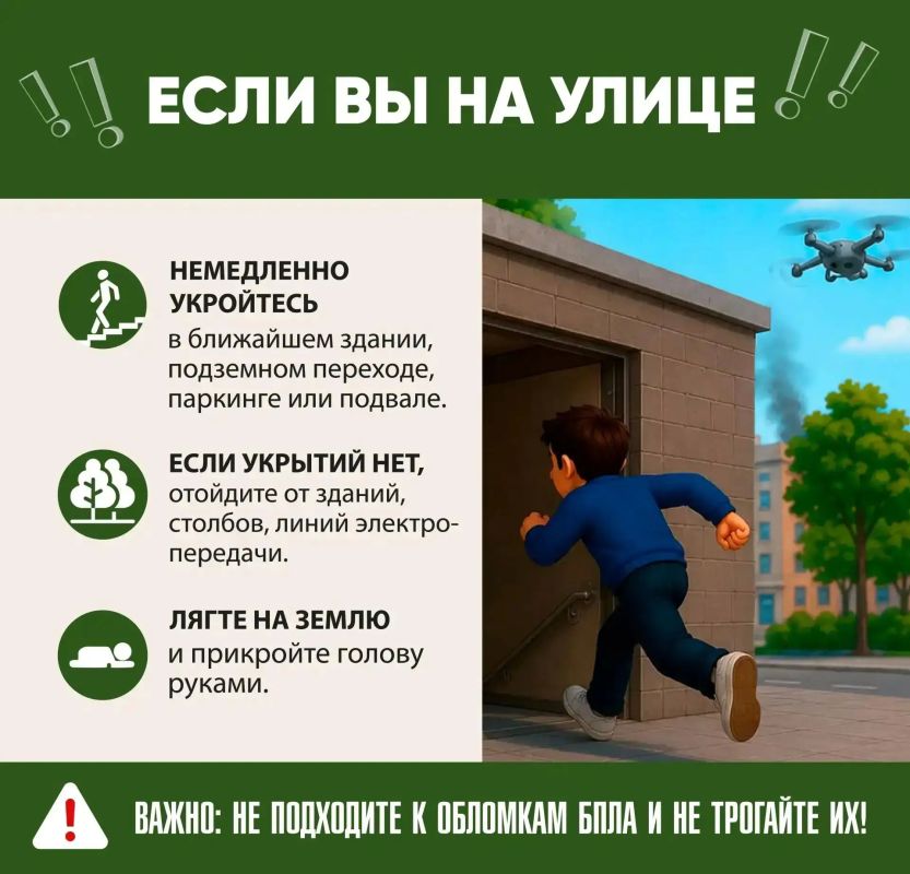 Как вести себя при атаках БПЛА, читайте в наших карточках Как вести себя при атаках БПЛА, читайте в наших карточках