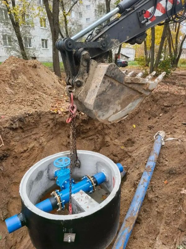 В Вольгинском полным ходом идет обновление коммунальных сетей